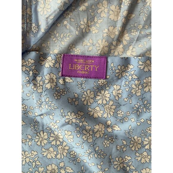 Michael Kors Blue/White Liberty Fabric Spring 1 Floral Print Shirt, X-Large NWT - Picture 3 of 9